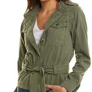 Joe's Jeans  Belted Utility Jacket Army Green